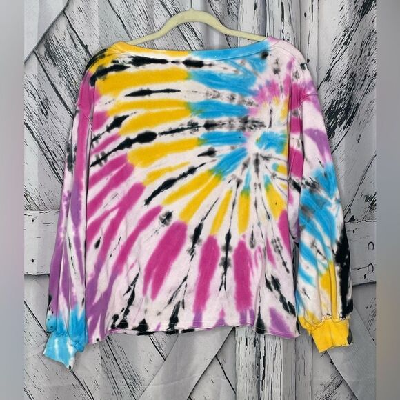 Vintage Havana Tie-Dye Sweatshirt Balloons Sleeves M - Picture 2 of 5